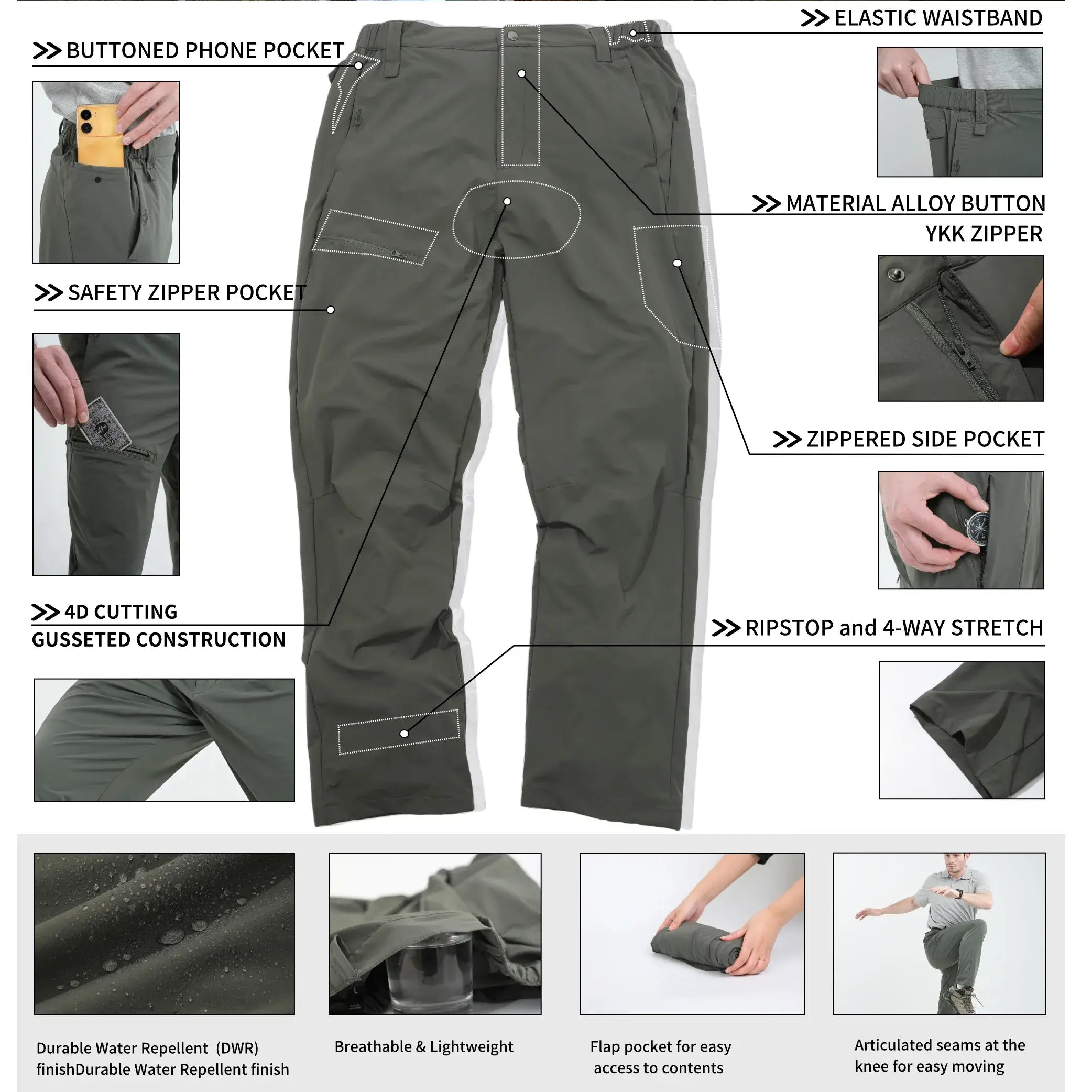 Quick Drying Hiking Pants